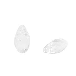 Abalorios acr&iacute;licos gota Transparente