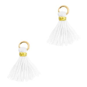 Borlas 1.2cm Dorado-blanco