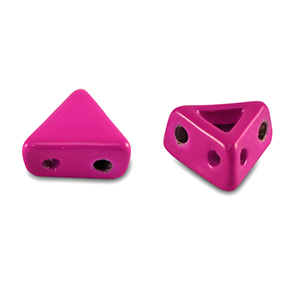 Abalorios Tile tri&aacute;ngulo Rosa magenta