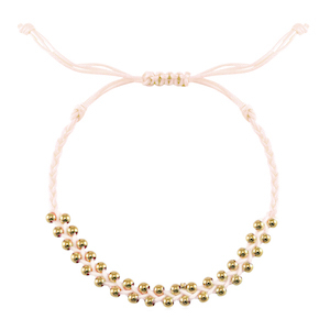 Pulseras Trendy abalorios de metal Beige-dorado