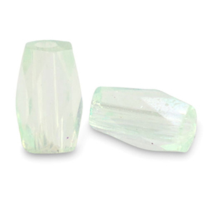 Abalorios faceteados tubo Verde menta delicado