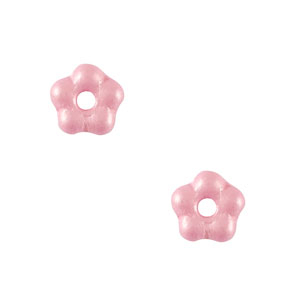 Abalorios Checos flor 5mm Sorbete rosa