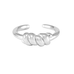 Anillos Acero Inox Plateado