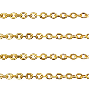 Fornituras Acero Inox cadena jasseron anclaje Dorado