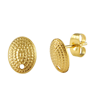 Pendientes Acero Inox Dorado