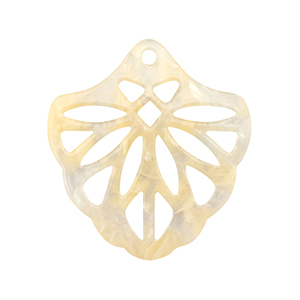Colgantes de resina Beige arena transparente