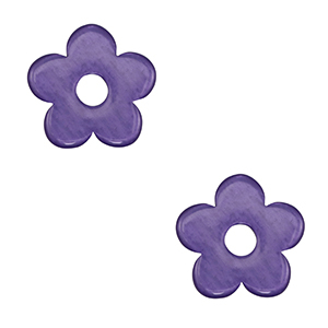 Colgantes Polaris Lucido flor P&uacute;rpura ultravioleta