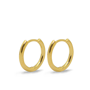 Fornituras met&aacute;licas DQ pendientes criollas 16mm Dorado (sin n&iacute;quel)