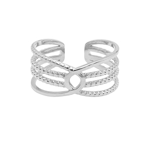 Anillos Acero Inox Plateado