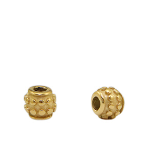 Abalorios Acero Inox 5mm Dorado