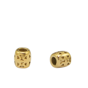 Abalorios Acero Inox 5mm Dorado
