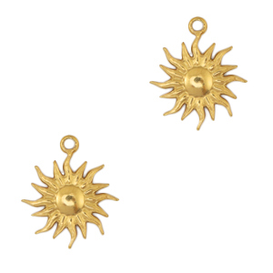 Colgantes Acero Inox sol Dorado