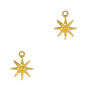 Colgantes Acero Inox estrella Dorado