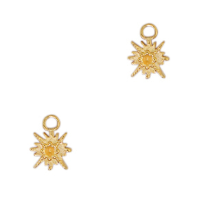Colgantes Acero Inox estrella Dorado
