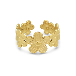 Anillos Acero Inox Dorado