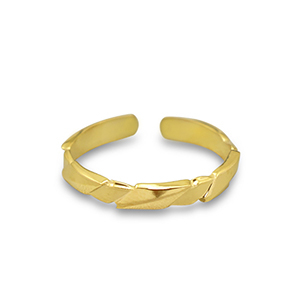 Anillos Acero Inox Dorado