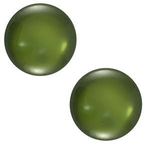 Cabuch&oacute;n cl&aacute;sico Polaris Elements 7 mm Lucido Verde musgo