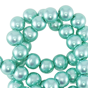 Perlas de cristal 8mm Verde menta