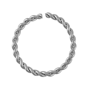 Fornituras acero inox anillas Plateado