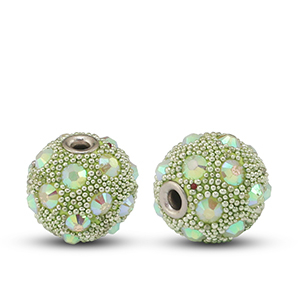 Abalorios bohemios Verde-strass