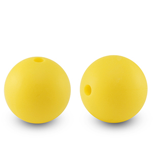 Abalorios de silicona 15mm Amarillo