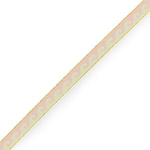 Cinta con texto ondas Rosa pastel