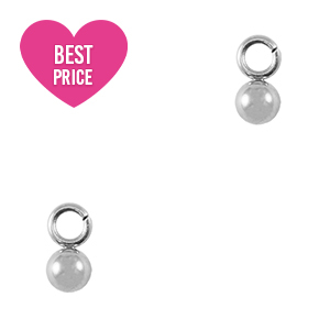 Colgantes Acero Inox bola 3mm Plateado
