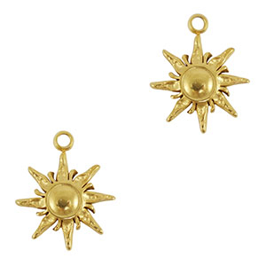 Colgantes Acero Inox sol Oro