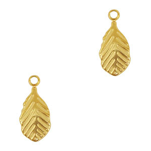 Colgantes Acero Inox hoja Oro