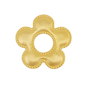 Colgantes/entrepieza Acero Inox flor Oro