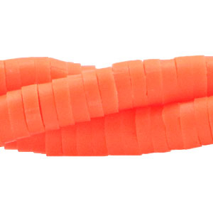 Abalorios Katsuki 6mm Naranja ne&oacute;n
