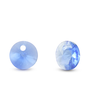 Colgantes de cristal redondos Azul zafiro