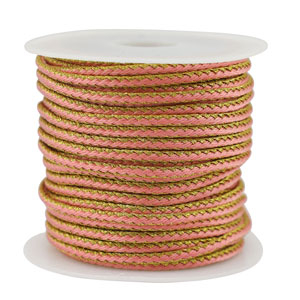 Cord&oacute;n trenzado trendy 2.3mm Rose-dorado