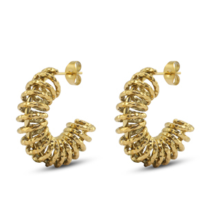 Pendientes Acero Inox Oro