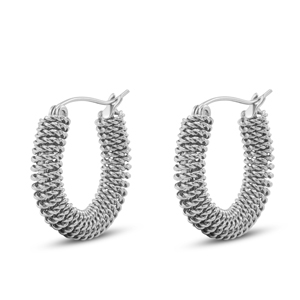 Pendientes Acero Inox Plata