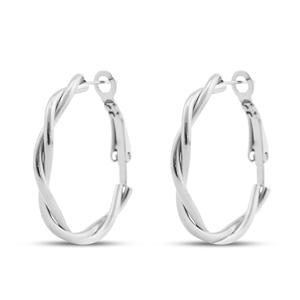Pendientes Acero Inox criolla Plateado