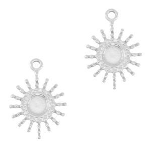 Colgantes Acero Inox sol Plata