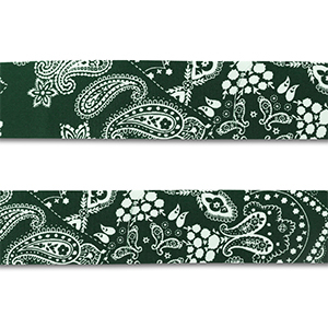 Bandana Verde oscuro-blanco
