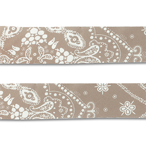Bandana Marr&oacute;n taupe-blanco