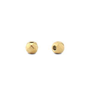 Abalorios de acero inox 3mm Dorado