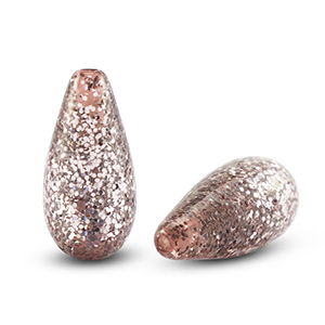 Abalorios Polaris Elements gota Paipo shiny Plateado-malva claro