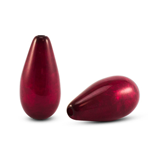 Abalorios Polaris Elements gota Polmo Rojo vino