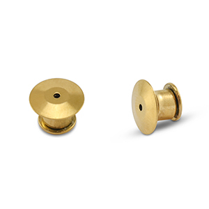 Fornituras acero inox cierre de seguridad para pin Dorado