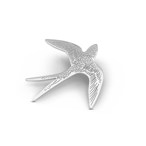 Broches golondrina Plata