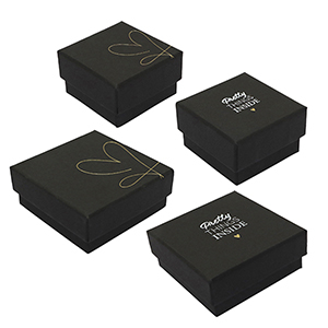 Cajitas de joyer&iacute;a (regalo) mix Negro