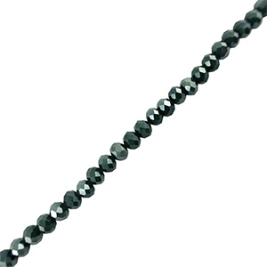 Abalorios faceteados disco 4x3mm Verde oscuro