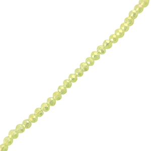 Abalorios faceteados disco 4x3mm Verde claro