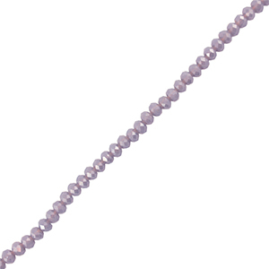 Abalorios faceteados disco 3x2mm Lavanda gris oscuro