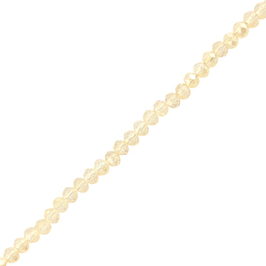 Abalorios faceteados disco 3x2mm Champagne claro