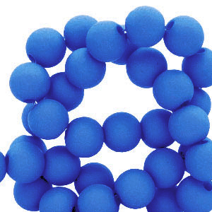 Abalorios acr&iacute;licos 4 mm Azul real